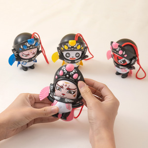 Peluche Panda Opéra du Sichuan à visages interchangeables pour enfants de 3 à 6 ans, figurine en plastique unisexe - Product Image 1