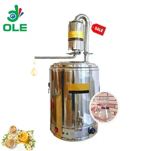 Populaire 10L 21L 32L 55L Essentiële Olie Extractie Machine Jasmijn Sinaasappelschil Olie Stoomdestillatie Machine Met Gift