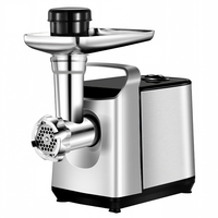 Hachoir à viande électrique entièrement automatique et machine à saucisses 450W avec moteur à noyau en cuivre pur, pour usage domestique, en acier inoxydable, pour le remplissage de saucisses