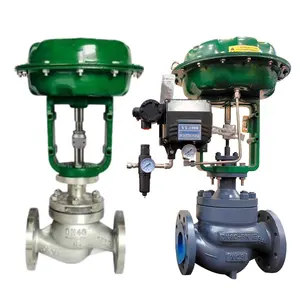 DKV ZJHP Pneumatic Globe Control Valve Flange Stainless steel steam pneumatic diaphragm control valve with YT1000 positioner