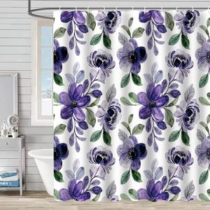 <span class=keywords><strong>Rideau</strong></span> <span class=keywords><strong>de</strong></span> <span class=keywords><strong>douche</strong></span> moderne imprimé en 3D forêt jungle tropicale Design populaire avec feuilles botaniques fleurs polyester pour toutes les saisons - Product Image 4