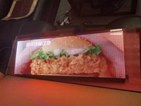 Écran LED pour vitre arrière de taxi P2.6-5.2, affichage vidéo arrière, écran transparent, affichage numérique couleur, écran LED pour voiture