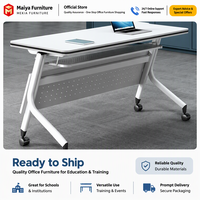 Support de table pliable moderne en acier avec roulettes pour bureau, maison, hôtel