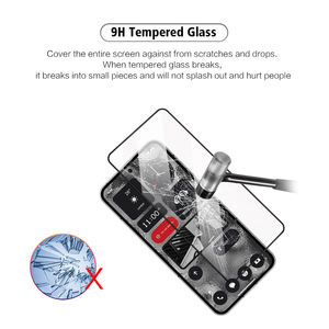 Protection d'écran en verre trempé OEM ODM 2.5D à couverture intégrale 9H, transparente, anti-rayures, anti-traces de doigts pour Nothing Phone 1 2 2a - Product Image 3