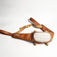 Masajeador Eléctrico Inalámbrico Shiatsu para Cuello y Hombros con Calor, Amasamiento Profundo de Tejidos, 3 Modos, Cabezales 3D, Motor sin Escobillas y Control Remoto