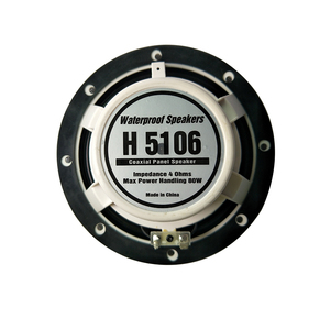 Haut-parleurs stéréo 2 voies 160W 6 pouces pour climat froid, pour yacht, voiturette de golf, bateau, camping-car - H5106 avec boîtier en aluminium - Product Image 5