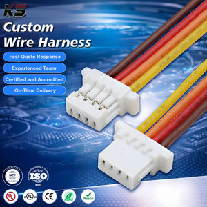 Conector de Plástico KS SHR-04V-S-B de 4 Pines y Paso de 1.0 mm, Arnés de Cables, Ensamblaje de Cables Personalizado JST SH - Product Image 1