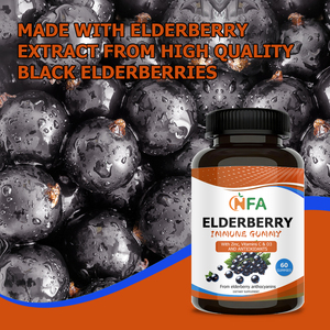 Gomitas de Apoyo Inmunológico Personalizadas de Fábrica, Gomitas Naturales de Saúco con Zinc, Fórmula Herbal Antioxidante Potente - Product Image 3