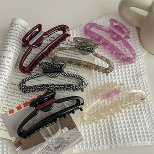 EVITA <span class=keywords><strong>PERONI</strong></span> Inspiré Grand Ajouré Requin Cheveux Bowknot Griffe Clip Femmes Premium Design Forte Prise Cheveux Épais De Luxe Che - Product Image 3
