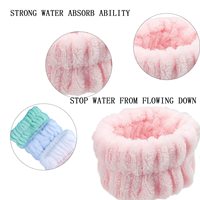 HUIXIN pabrik grosir langsung mencuci pergelangan tangan gelang Hairband Set wanita portabel Spa wajah cuci gelang