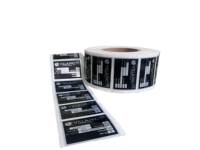 Autocollant adhésif en vinyle argenté mat personnalisé en usine, code QR, code-barres, données variables, étiquette de produit électronique, imperméable, résistant à l'huile