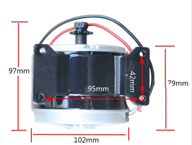 BuyWeek 24V 250W Geborstelde Motor, MY1025 Geborsteld Elektrische Motor 2750RPM Hoge Snelheid Motor voor Elektrische Scooter Off Road Voertuig BuyWeek 24V 250W Geborstelde Motor, MY1025 Geborsteld Elektrische Motor 2750RPM Hoge Snelheid Motor voor Elektrische Scooter Off Road Voertuig