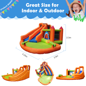 Casa Inflable Mini con Piscina de Pelotas, Ecológica, de Nailon, con Certificación CE, Capacidad para 5-8 Personas, Ideal para Fiestas de Cumpleaños Infantiles - Product Image 4