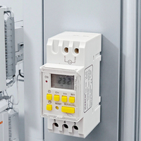 Relay Waktu Digital Otomatis Terprogram 7 Hari 100-240vac THC-20F dengan Fungsi Pulsa Pengatur Waktu Kontrol Detik Saklar Timer 20A Maks. Saat ini