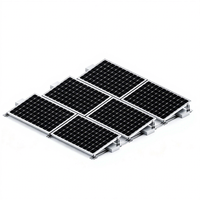 Support de montage solaire en aluminium pour toit plat, installation de panneaux photovoltaïques sans pénétration