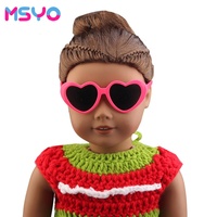 Accessoires de poupée Fashion Mini 18 pouces Lunettes de soleil en plastique pour poupées et animaux de compagnie Modèle Toy Style