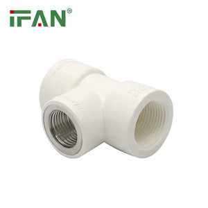 IFAN vert et blanc <span class=keywords><strong>en</strong></span> laiton femelle <span class=keywords><strong>té</strong></span> pvc raccord de <span class=keywords><strong>plomberie</strong></span> raccord de tuyau fileté pvc pour l'eau d'approvisionnement - Product Image 4