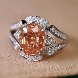Bague élégante de style vintage pour femmes, bijoux de doigt scintillants et tendance - Product Image 5