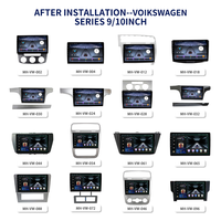 Meihua Navigation automobile noire de 10 pouces compatible GPS et basée sur Android pour VOLKSWAGEN Tiguan L de 2017 à 2024