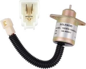 SA-4569-T วาล์วโซลินอยด์ปิดน้ำมันเชื้อเพลิง 17454-60010 1503ES-12A5UC5S 16616-60010 1503ES สำหรับเครื่องยนต์ดีเซล D905 D1005 12V - Product Image 1