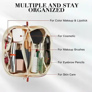 Custom PU Makeup Storage Organizer Makeup Organizer Cosmetic Bags Cases