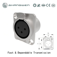 Connecteur audio XLR de haute qualité pour protection intérieure, câble de signal DMX, classe IP40, prise mâle/femelle 3 broches