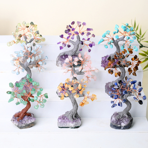 Wholesale High Quality Crystal Healing Stone Craft Crystal Lucky Money <b>Tree</b> for Home Decoration - Product Image 4