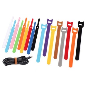 Attaches-câbles magiques adhésifs à boucles auto-agrippantes pour fils et câbles - Product Image 1