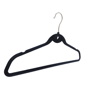 Chống Trượt Đánh Dấu Miễn Phí Đổ Xô Móc Áo Màu Đen Mini Móc Ma Thuật Quần Áo Móc Áo Cho Người Lớn Cửa Hàng Quần Áo Giặt Khô Giá - Product Image 1