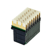 Connecteur de backplane haute vitesse MultiGig RT2 1410187-3 1410189-3 VITA46 VPX 112 broches 7*16 mâle à angle droit à pression