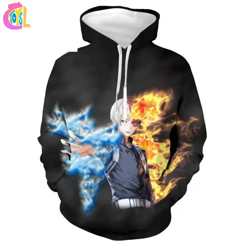 Hot Sale Hoodie In 3d Printing Anime My Hero Hoodies Sweatshirt Autumn Harajuku Men Women 3D Anime Hoodies