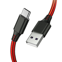 Schitech OEM 3ft 6ft 10ft 2A QC3.0 Cable USB trenzado de nylon Tipo C Cable de datos de transmisión rápida para cargador Iphone Samsung