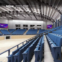 Siège de stade pliable portable HOZE HS-TY01, mobilier de théâtre moderne, cadre en fer écologique, dossier en mousse de qualité supérieure
