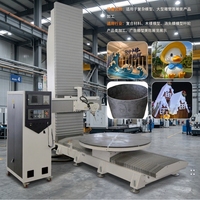 Centre d'usinage CNC vertical 5 axes Rongchi pour le bois, la mousse, les moules, la sculpture 3D, la découpe et le fraisage de panneaux composites