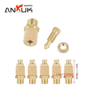 <span class=keywords><strong>Filtre</strong></span> d'échappement d'air de silencieux de silencieux pneumatique de type G18 en laiton et suppresseur de bruit pour cylindre pneumatique et actionneur - Product Image 3
