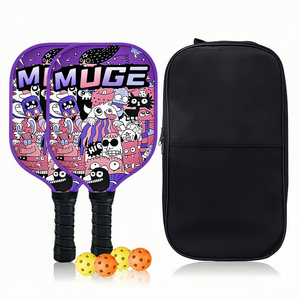 Pickleball vợt Úc Gia Đình gói sợi thủy tinh lạnh ép minh họa loạt mái chèo với rung giảm chấn công nghệ - Product Image 2