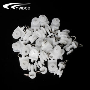 Curtain Glider Hooks Track Rail Runner Curtain Mute Wheel Rollers Hook Ball Pulley - Product Image 3