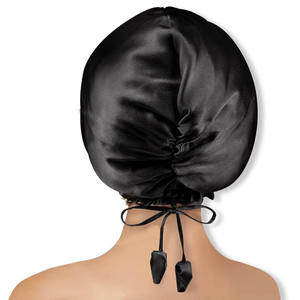 Lot de 2 chouchous de nuit pour femmes avec <span class=keywords><strong>bonnet</strong></span> de nuit, <span class=keywords><strong>bonnet</strong></span> en satin pour salon de beauté, turban réversible en satin de soie, bonnets de luxe en satin pour cheveux - Product Image 3