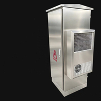 Armoire en acier inoxydable 304 avec climatiseur, armoire pour équipement de télécommunications étanche IP55, armoire réseau à température constante