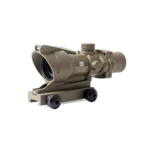 Lunette de chasse verte en fibre de verre véritable avec réglage de la dioptrie, grossissement 4x
