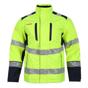 Nouvelle veste de travail ignifuge Ke avec protection contre l'arc électrique, jaune fluorescent, coupe classique, vêtements de sécurité anti-incendie - Product Image 4