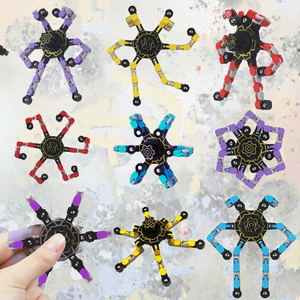 Gran oferta DIY descompresión Fidget Spinner CADENA DE <span class=keywords><strong>Robot</strong></span> Regular para niños novedad de plástico barato y juguete de mordaza - Product Image 5