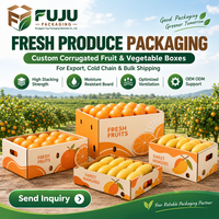 Boîtes rigides en carton ondulé de haute qualité, écologiques et résistantes, pour l'emballage agricole/de fruits/de légumes, avec logo personnalisé