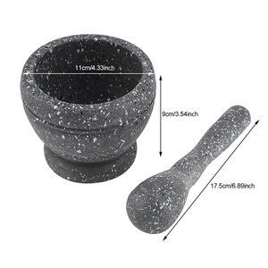 Kitchen Pestle Grinder PP Mortar Pestle Set Manual Garlic Pounder Herb <b>Spice</b> Mixing Grinding Crusher Bowl Pounding Medicine <b>Jar</b> - Product Image 6
