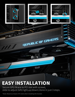 Soporte para tarjeta gráfica upHere GL7 RGB GPU con soporte ARGB anti-caída