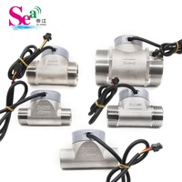 Débitmètre d'eau industriel compteur capteur Hall en acier inoxydable DN15-50 5-1160L/min pour la mesure de liquide de pipeline