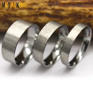 Inti cincin karbida Tungsten 4mm 6mm 8mm, cincin pernikahan pertunangan Titanium klasik, cincin atau cincin semua ukuran, termasuk setengah ukuran