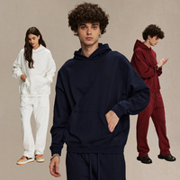 Sudaderas con Capucha para Hombre, al por Mayor, Lisas, 80% Algodón, 20% Poliéster, Tejido de Rizo, Bordado 3D, Ecológicas, Transpirables, de Invierno, Talla Grande