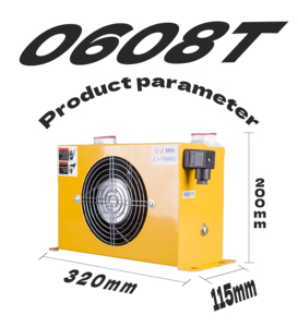 Enfriador <span class=keywords><strong>de</strong></span> Aceite Hidráulico AH0608T-CA con Ventilador Eléctrico, Intercambiador <span class=keywords><strong>de</strong></span> Calor <span class=keywords><strong>de</strong></span> Placas y Aletas - Product Image 3