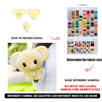 Peluche Gaopeng personnalisée en coton PP, inspirée d'un dessin, unisexe, Kawaii, éléphant jaune moelleux, poupée animale douce